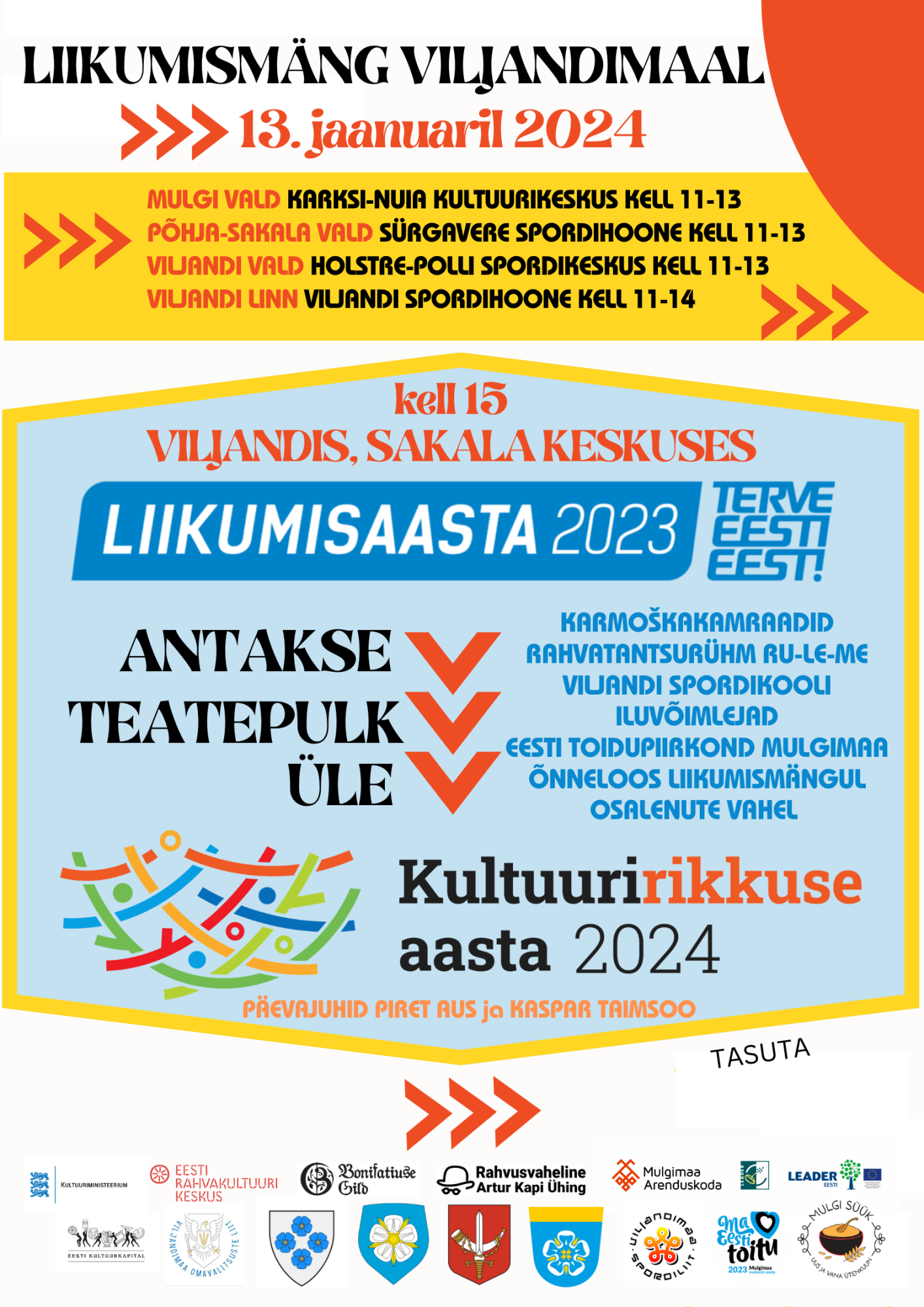 Liikmiseaaste annap t&auml;&auml;tepulga &uuml;le kultuuririkkuse aastele