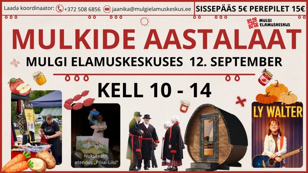 &nbsp;Mulgi Elamuskeskuses toimub laupäeval suur&nbsp;Mulkide aastalaat&nbsp;
